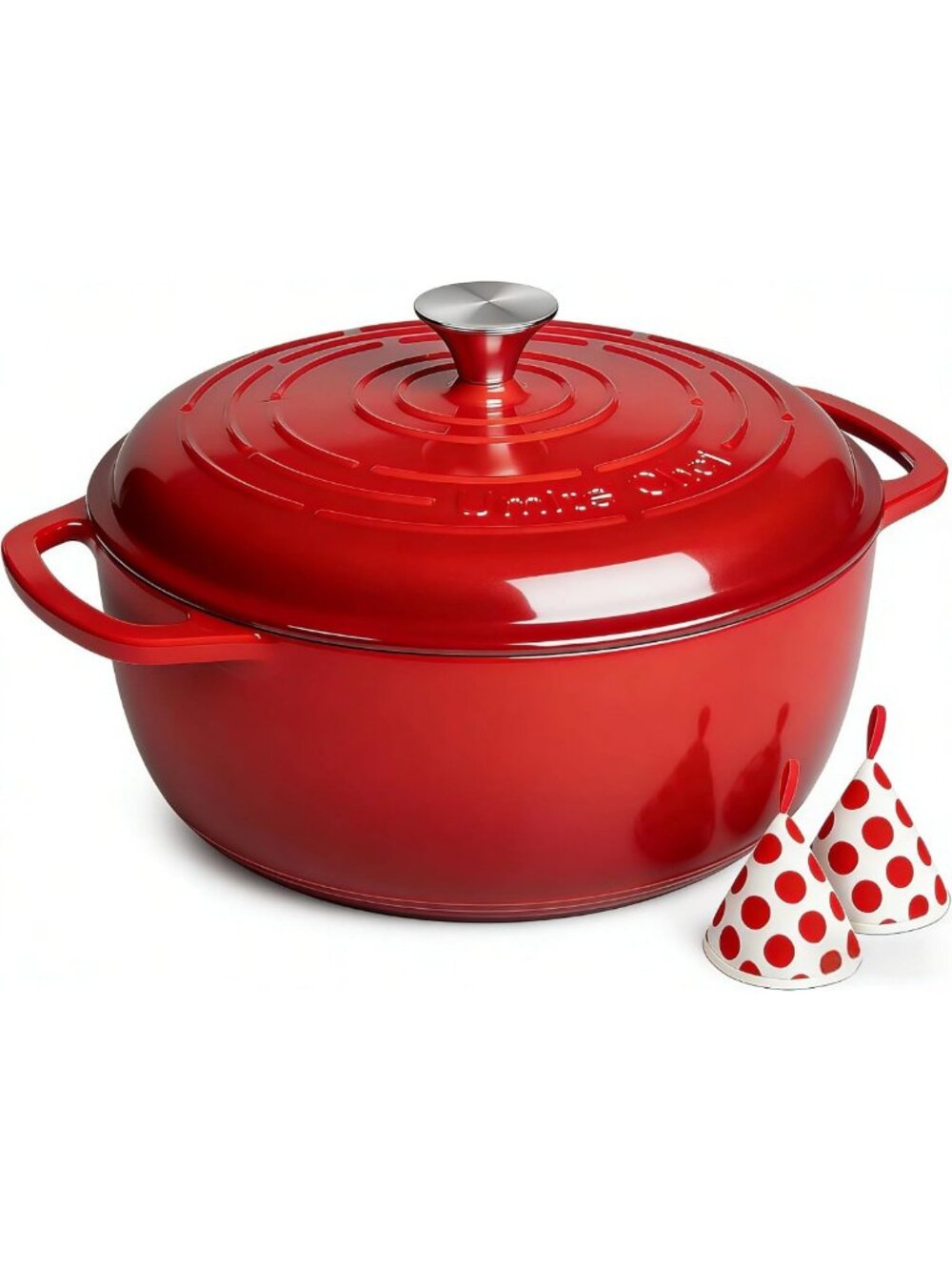 Versatile 6QT Enameled Cast Iron Dutch Oven with Lid - Heavy-Duty Cookware for